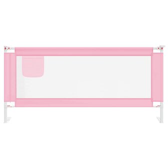 Bedhekje peuter 200x25 cm stof roze 3
