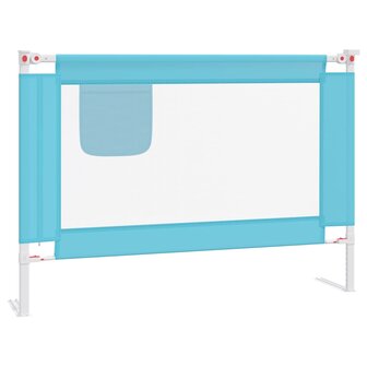 Bedhekje peuter 90x25 cm stof blauw 2
