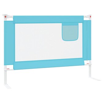 Bedhekje peuter 90x25 cm stof blauw 4