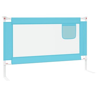 Bedhekje peuter 120x25 cm stof blauw 4