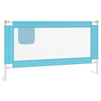 Bedhekje peuter 150x25 cm stof blauw 2