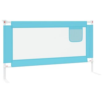Bedhekje peuter 150x25 cm stof blauw 4