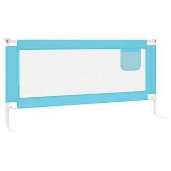 Bedhekje peuter 190x25 cm stof blauw 4