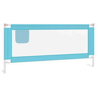 Bedhekje peuter 200x25 cm stof blauw 2