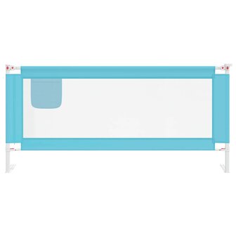 Bedhekje peuter 200x25 cm stof blauw 3