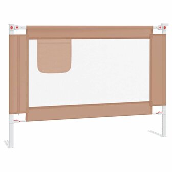 Bedhekje peuter 90x25 cm stof taupe 2