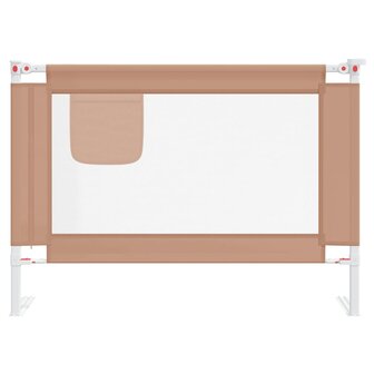 Bedhekje peuter 90x25 cm stof taupe 3