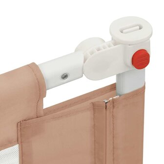 Bedhekje peuter 90x25 cm stof taupe 6