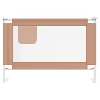 Bedhekje peuter 100x25 cm stof taupe 3