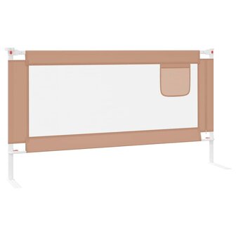 Bedhekje peuter 160x25 cm stof taupe 4
