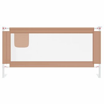 Bedhekje peuter 180x25 cm stof taupe 3