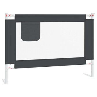 Bedhekje peuter 90x25 cm stof donkergrijs 2