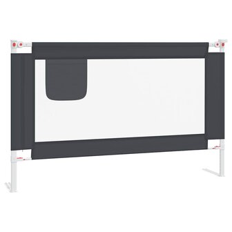 Bedhekje peuter 120x25 cm stof donkergrijs 2