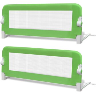 Kinderbedhekjes 2 st 102x42 cm groen 2