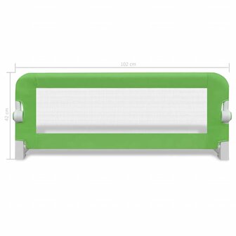 Kinderbedhekjes 2 st 102x42 cm groen 7