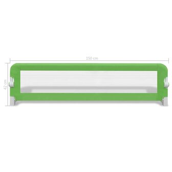 Kinderbedhekjes 2 st 150x42 cm groen  7