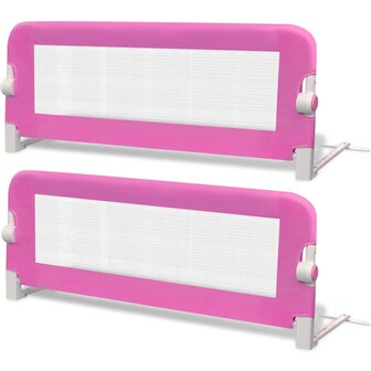Kinderbedhekjes 2 st 102x42 cm roze 2