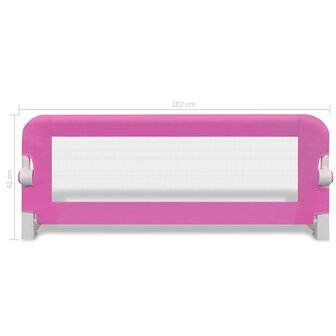 Kinderbedhekjes 2 st 102x42 cm roze 7