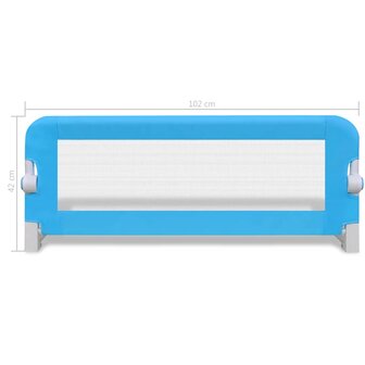 Kinderbedhekjes 2 st 102x42 cm blauw 7