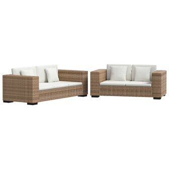 2-zits en 3-zits bankstel rattan 2