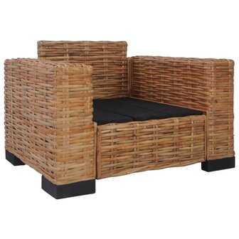 3-delig Bankstel met kussens natuurlijk rattan  6