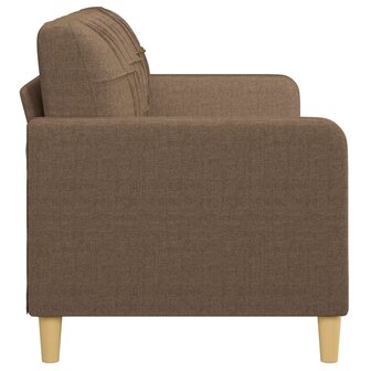Driezitsbank 180 cm stof bruin 4