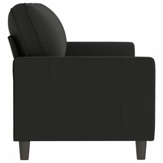 Driezitsbank 180 cm fluweel zwart 4