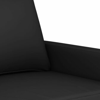Driezitsbank 180 cm fluweel zwart 6