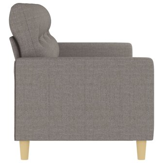 Driezitsbank 180 cm stof taupe 4
