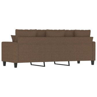 Driezitsbank 180 cm stof bruin 5