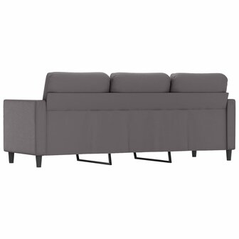 Driezitsbank 180 cm kunstleer grijs 5