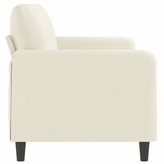 Driezitsbank 180 cm fluweel cr&egrave;mekleurig 4