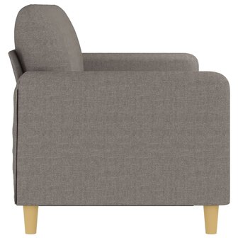 Driezitsbank 180 cm stof taupe 4