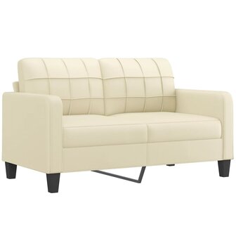 2-delige Loungeset met kussens kunstleer cr&egrave;me 4