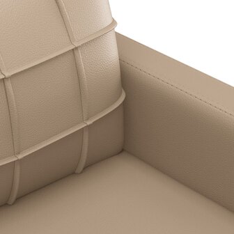 2-delige Loungeset met kussens kunstleer cappuccino 5