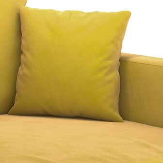 2-delige Loungeset met kussens fluweel geel 5