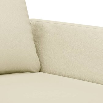 2-delige Loungeset met kussens kunstleer cr&egrave;me 5