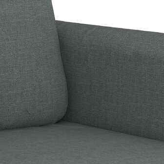 2-delige Loungeset met kussens stof donkergrijs 5