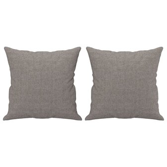 2-delige Loungeset met kussens stof taupe 6