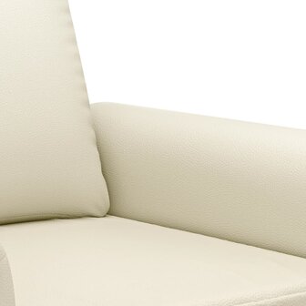 2-delige Loungeset met kussens kunstleer cr&egrave;me 5