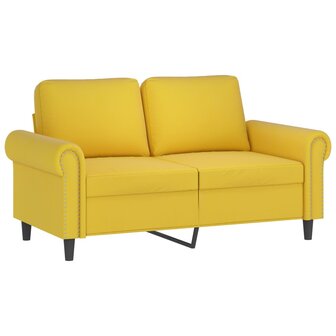 2-delige Loungeset met kussens fluweel geel 3