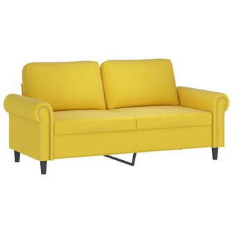2-delige Loungeset met kussens fluweel geel 4