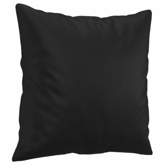 2-delige Loungeset met kussens kunstleer zwart 5