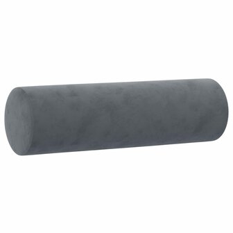 Tweezitsbank met sierkussens 140 cm fluweel donkergrijs 6