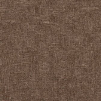 Tweezitsbank met sierkussens 120 cm stof bruin 7