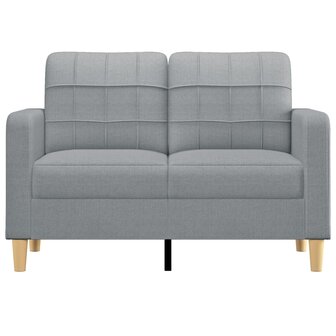 Tweezitsbank 120 cm stof lichtgrijs 3