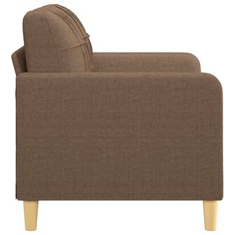 Tweezitsbank 120 cm stof bruin 4