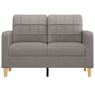 Tweezitsbank 120 cm stof taupe 3