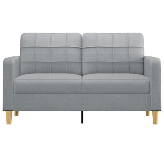 Tweezitsbank 140 cm stof lichtgrijs 3