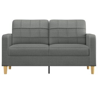 Tweezitsbank 140 cm stof donkergrijs 3